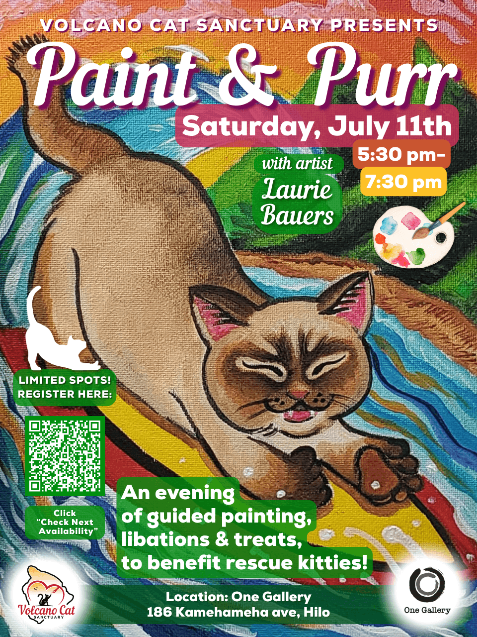 JULY PAINT AND PURR