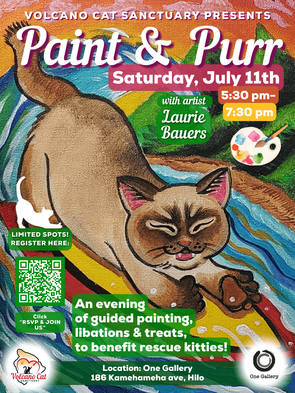 JULY PAINT AND PURR